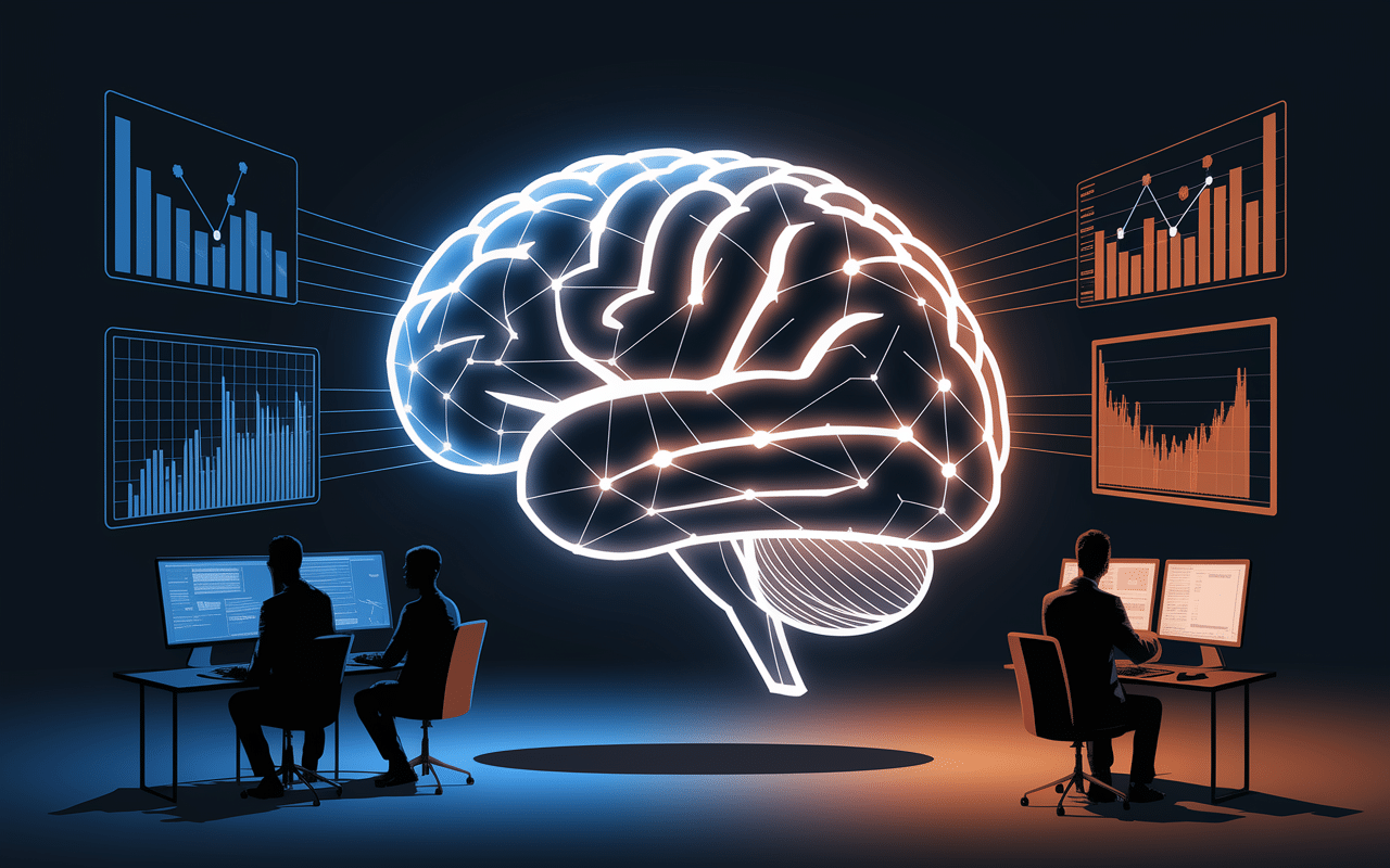 Cerveau connecté réseaux données AI explorer