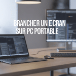 brancher un ecran sur pc portable bureau moderne