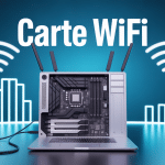 carte wifi pc fixe antennes installée