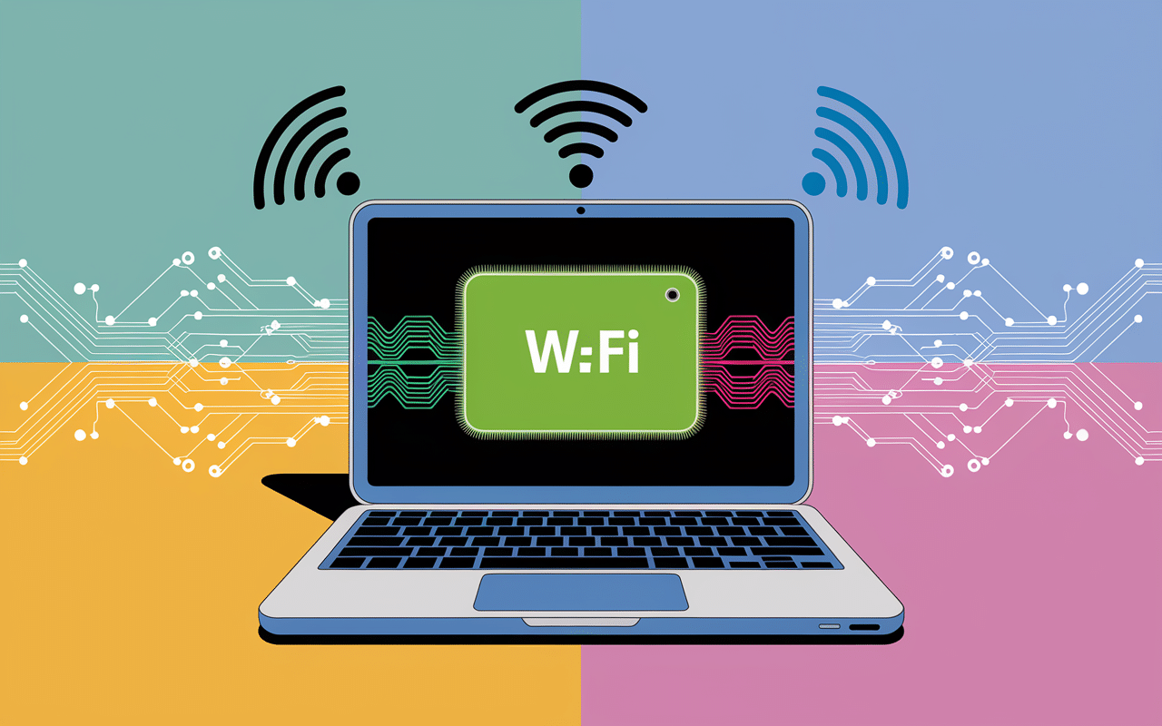 vue interne carte wifi pc portable antennes