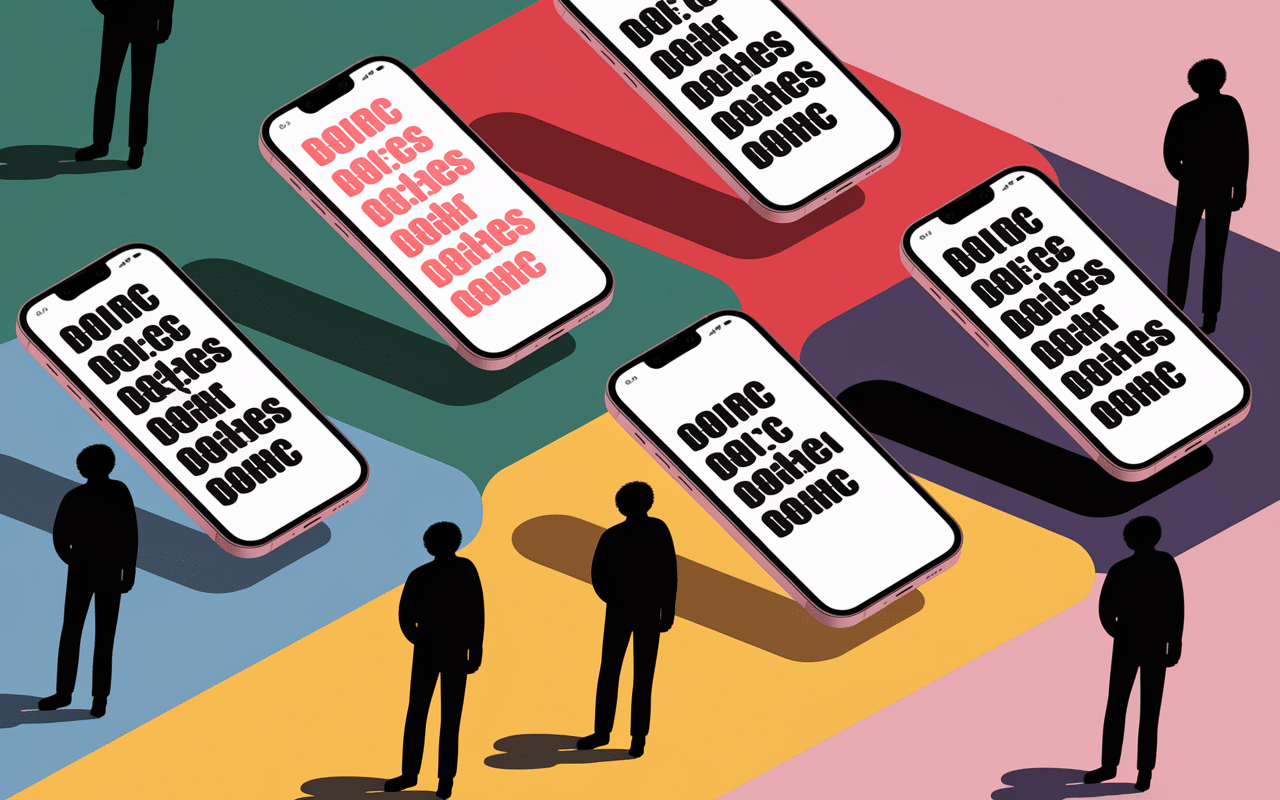 Smartphones changer la police d'écriture Instagram styles originaux