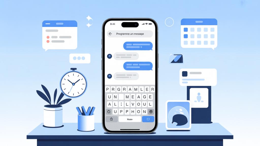comment programmer un message sur iphone visuel smartphone horloge