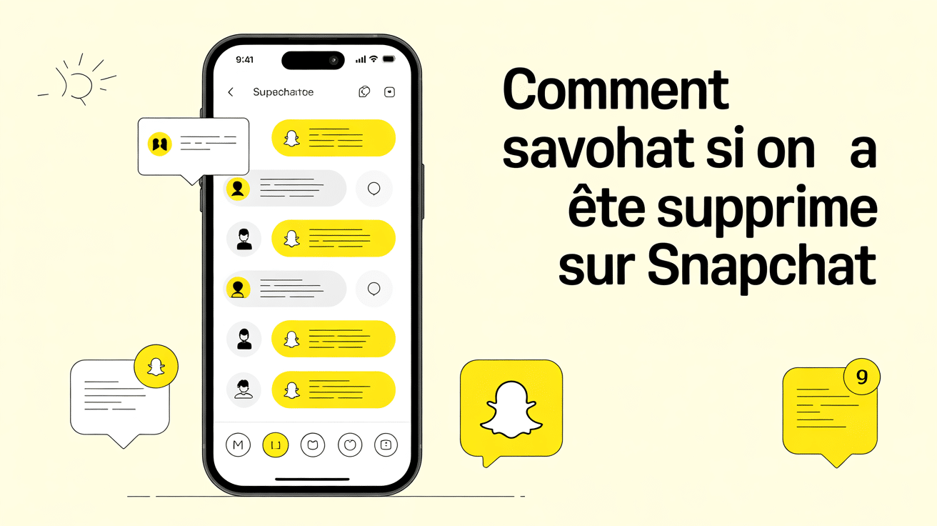 illustration smartphone comment savoir si quelqu'un nous a supprimé sur snapchat