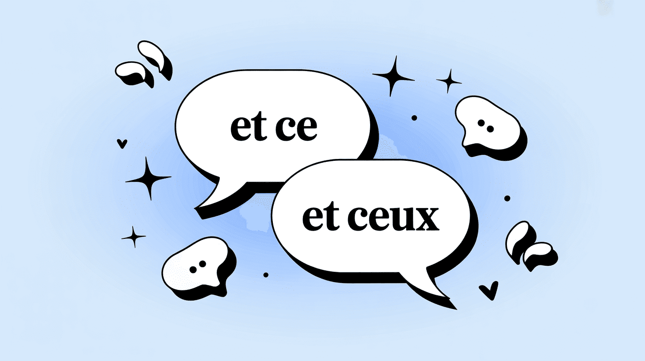 et ce ou et ceux illustration moderne grammaire