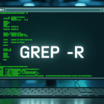 terminal montrant grep -r écran moderne