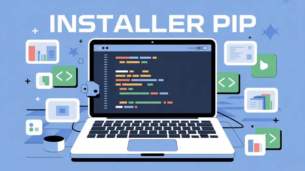 Installer pip visuel ordinateur avec code et packages
