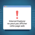 internet explorer ne peut pas afficher cette page web message d erreur
