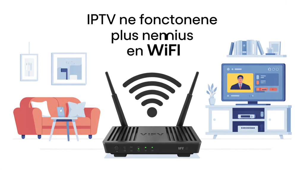 iptv ne fonctionne plus en wifi routeur connecté à tv