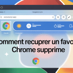 j'ai perdu un fichier dans les favoris de chrome récupération favori supprimé