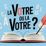La votre ou la vôtre accent circonflexe illustration livre