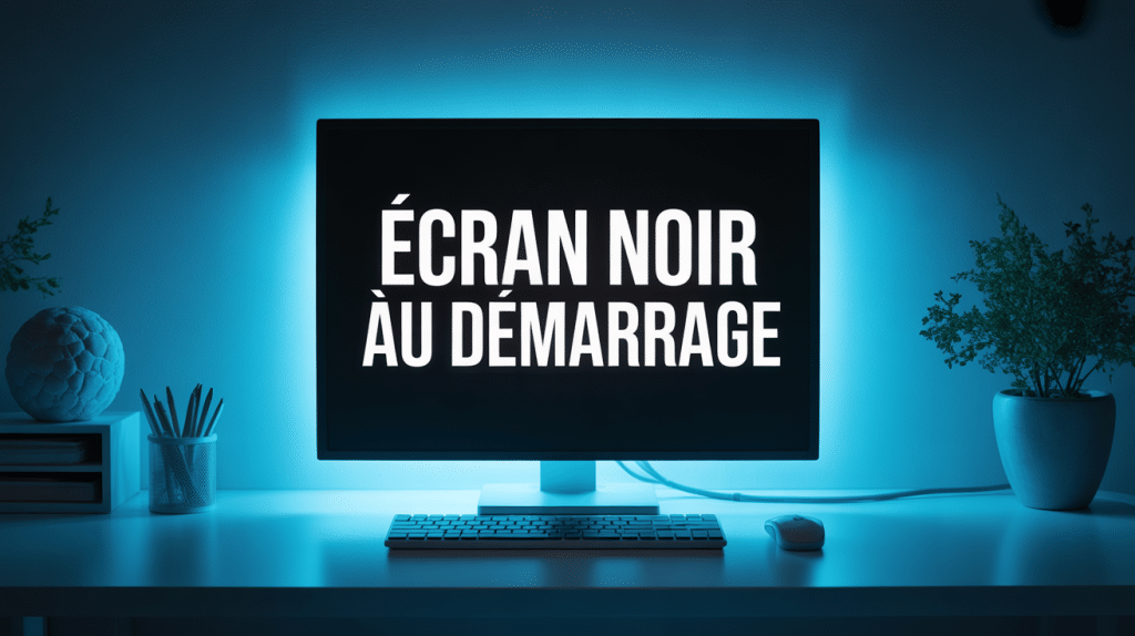 Mon ordinateur s’allume mais l’écran reste noir image d’intro