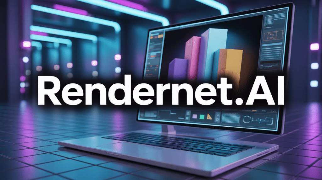 rendernet.ai rendu visuel 3d high tech holographique