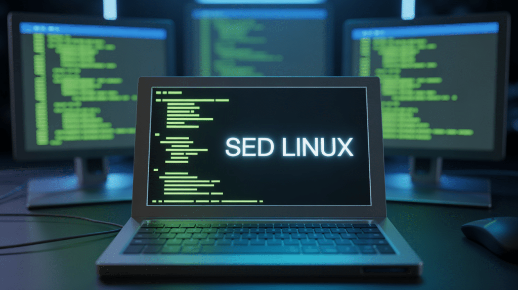 terminal sed linux avec code modifié