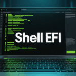 interface shell efi sur terminal moderne
