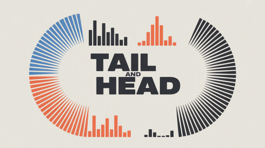 graphique tail and head moderne
