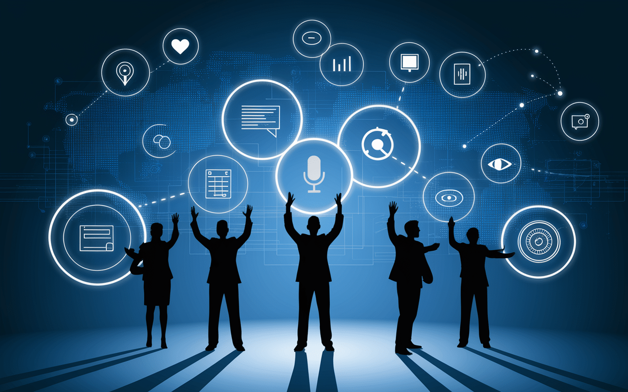 Utilisateurs interagissant avec interfaces gpt-4o