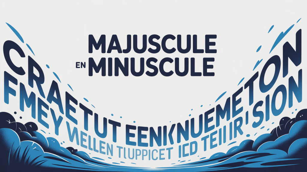 Transformer majuscule en minuscule avec texte animé