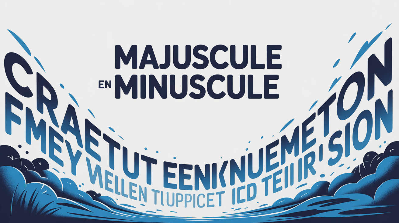 Transformer majuscule en minuscule avec texte animé