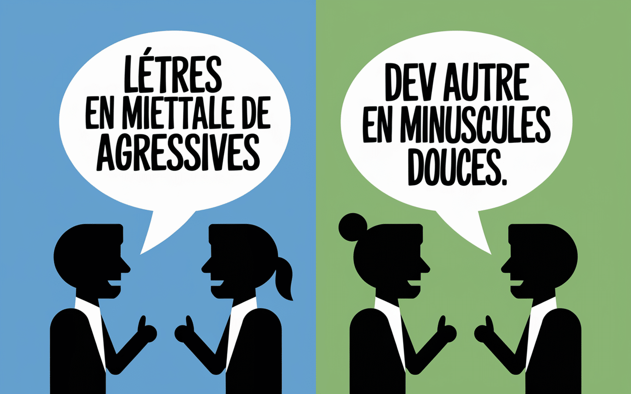 Dialogue transformer majuscule en minuscule
