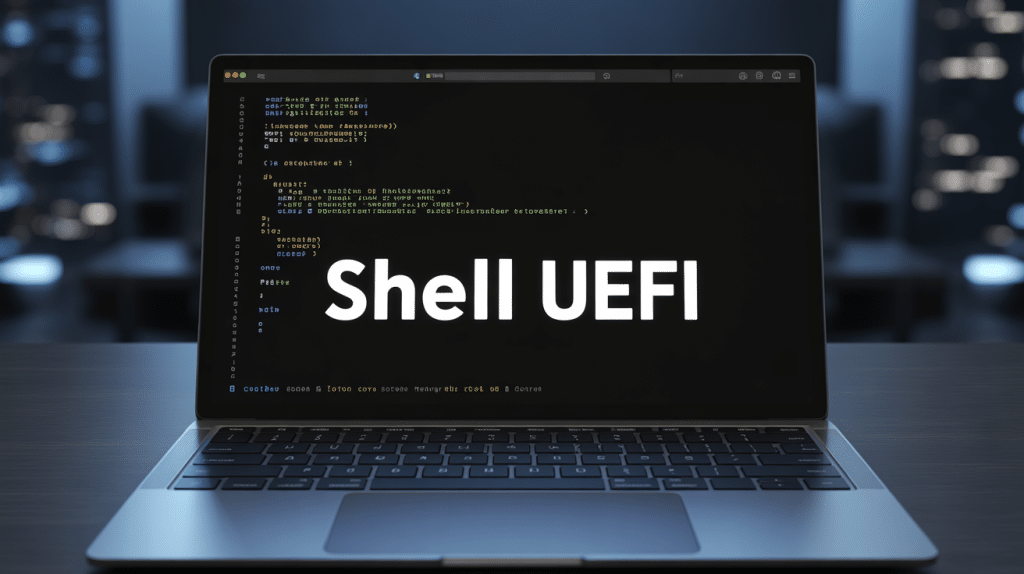 écran avec uefi shell en terminal
