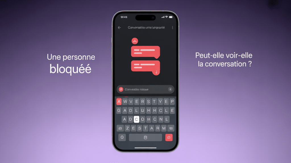 une personne bloque sur snapchat peut acceder a la conversation illustration smartphone