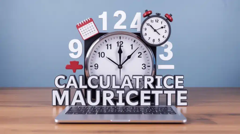 Illustration calculatrice Mauricette outil gestion du temps