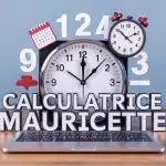 Illustration calculatrice Mauricette outil gestion du temps