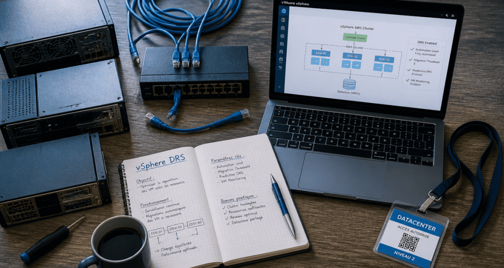 formation vmware intermediaire flat-lay bureau vSphere DRS