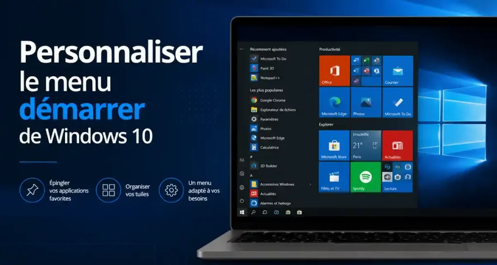 Personnaliser le menu démarrer de Windows 10