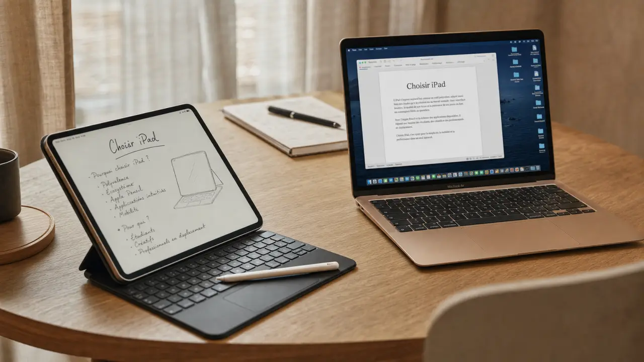 iPad vs MacBook : stylet et fichiers complexes, choix à 699 €